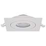 2_Satco 9 Watt 4" Square White LED Direct Wire Downlight Gimbaled more views