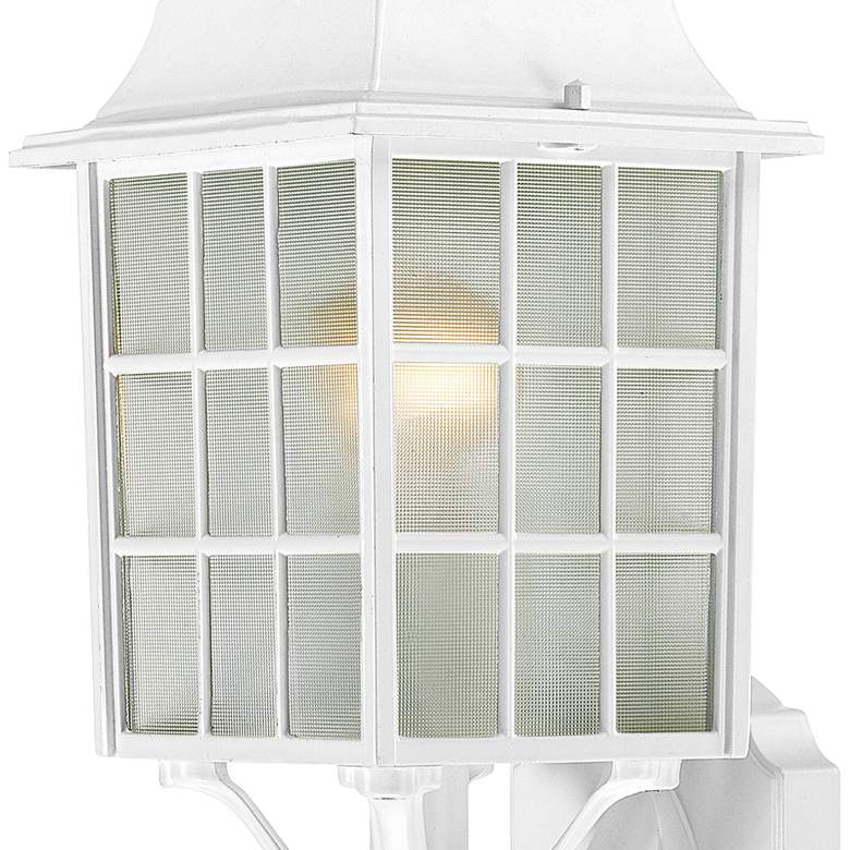 Satco Adams 18 1/4 inch High White Outdoor Wall Light more views