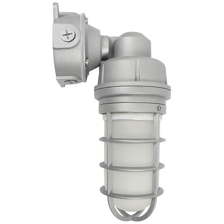 Image 1 Satco Anya 13" High Gray LED Vapor Tight Outdoor Light