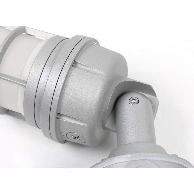 Image 4 Satco Anya 13" High Gray LED Vapor Tight Outdoor Light more views