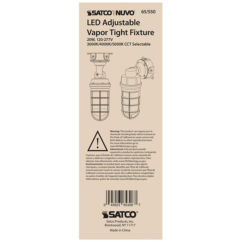 Image 7 Satco Anya 13" High Gray LED Vapor Tight Outdoor Light more views