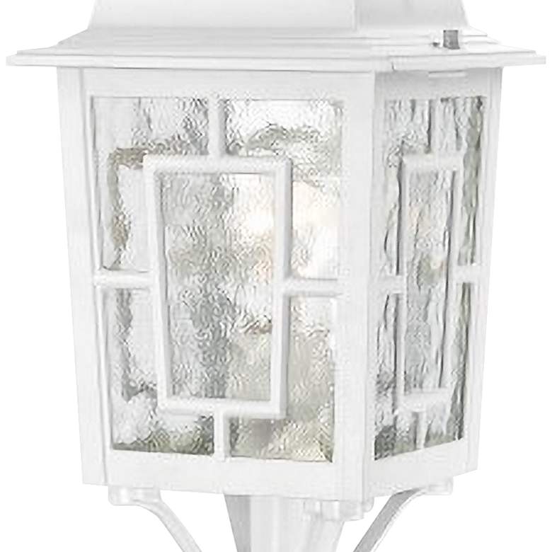 Image 2 Satco Banyon 17 1/4 inch High White Outdoor Post Light more views