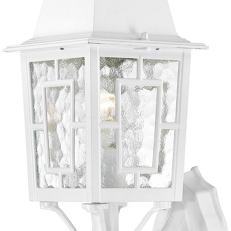 Image 2 Satco Banyon 17 inch High White Outdoor Wall Light more views