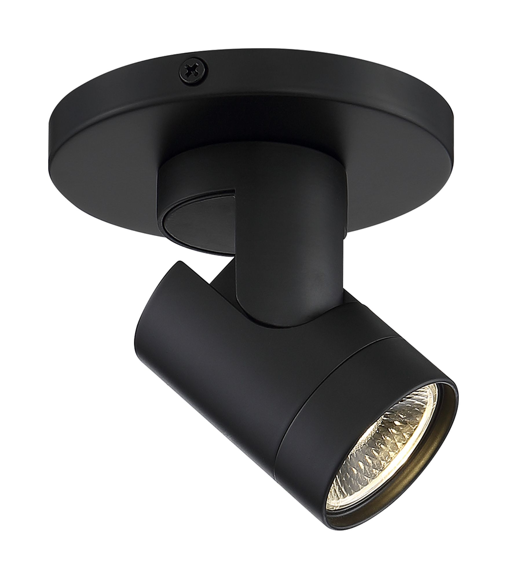 Thumbnail2 of Satco Barrel Black LED Monopoint Track Ceiling Spot Light more views
