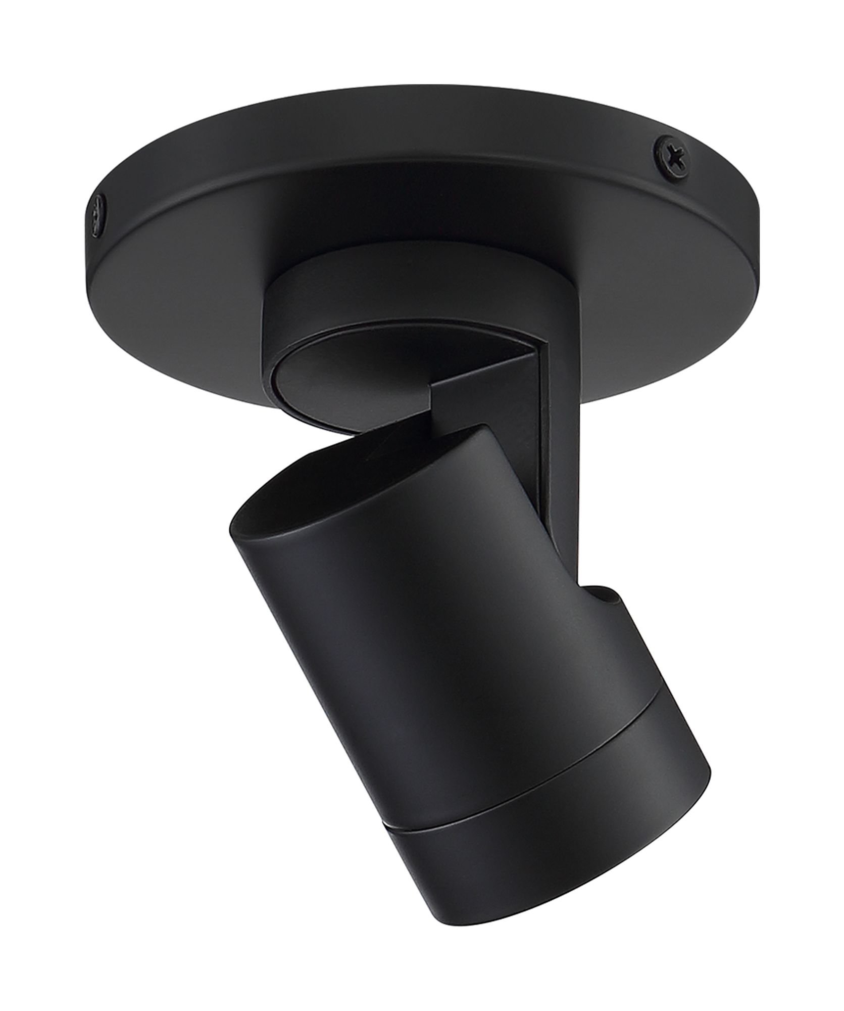 Thumbnail3 of Satco Barrel Black LED Monopoint Track Ceiling Spot Light more views