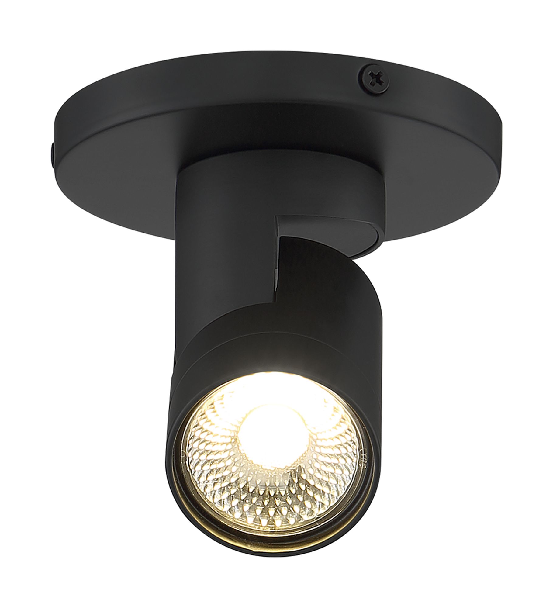 Satco Barrel Black LED Monopoint Track Ceiling Spot Light