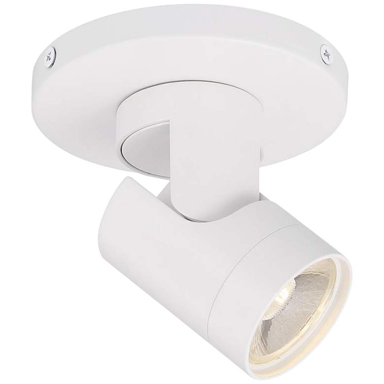 Image 1 Satco Barrel White LED Monopoint Track Ceiling Spot Light