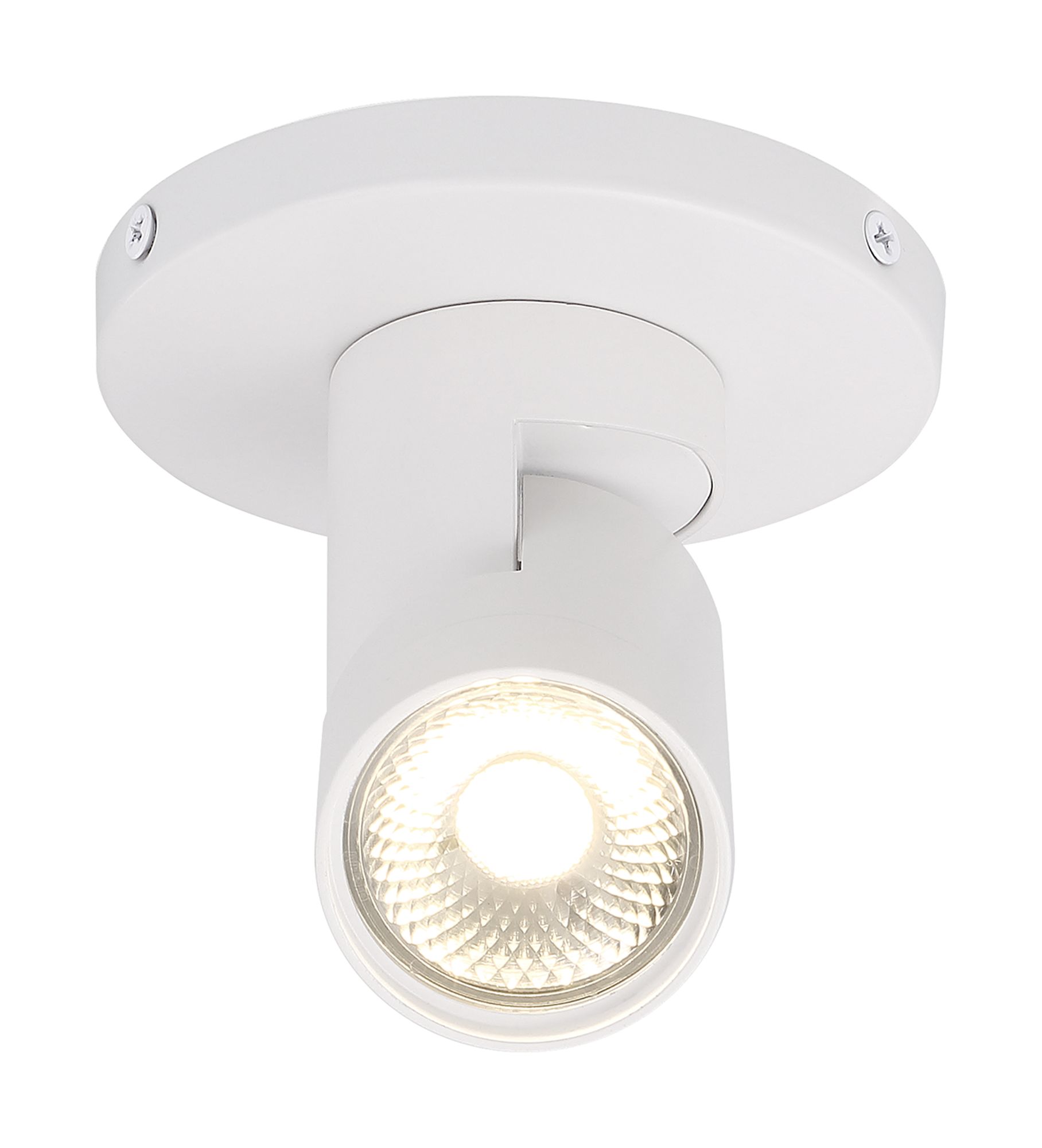 Satco Barrel White LED Monopoint Track Ceiling Spot Light