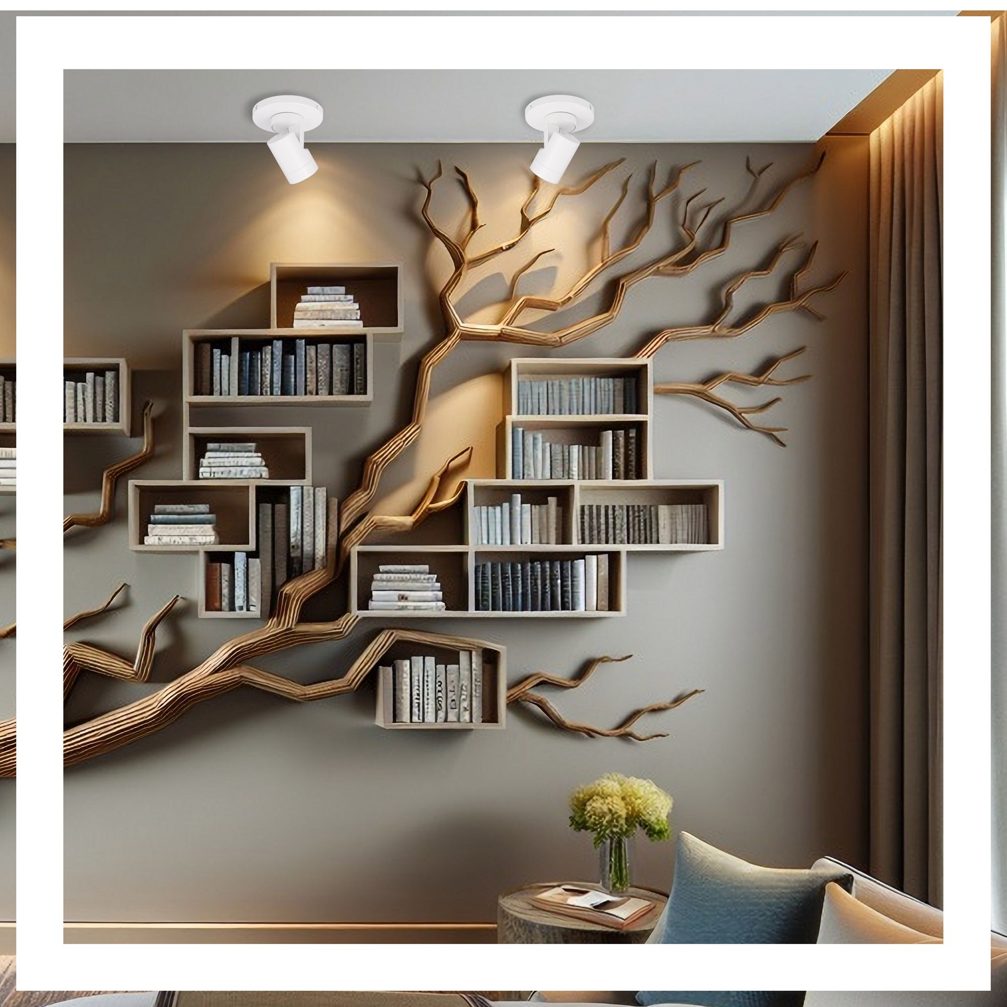 Satco Barrel White LED Monopoint Track Ceiling Spot Light