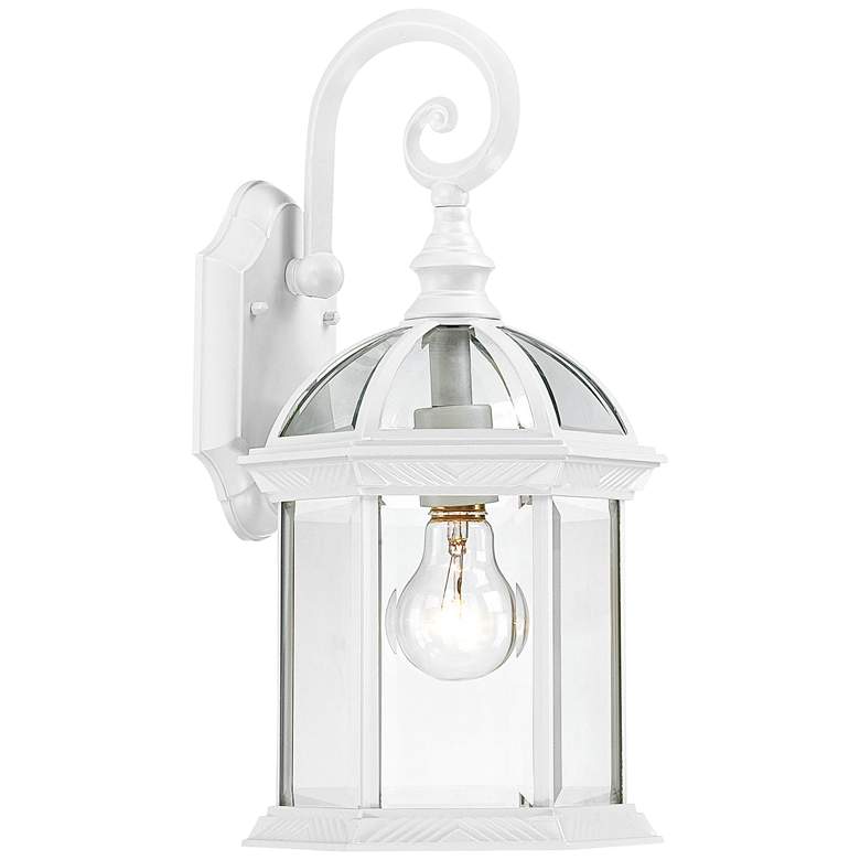 Image 2 Satco Boxwood 15 3/4" High White Outdoor Wall Light