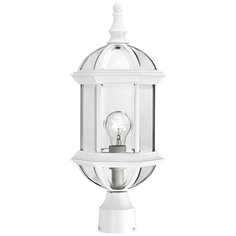 Image 1 Satco Boxwood 19 1/4" High White Outdoor Post Light