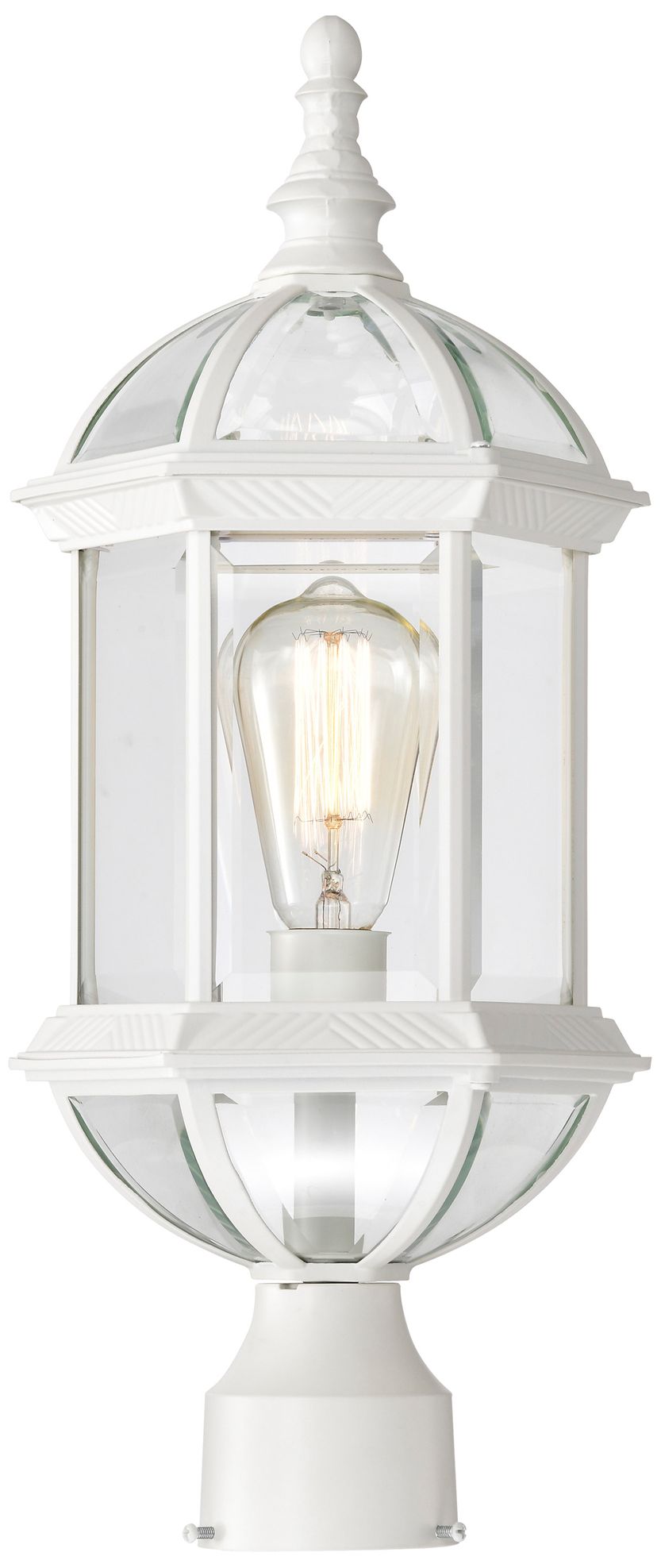 Image 3 Satco Boxwood 19 1/4" High White Outdoor Post Light more views