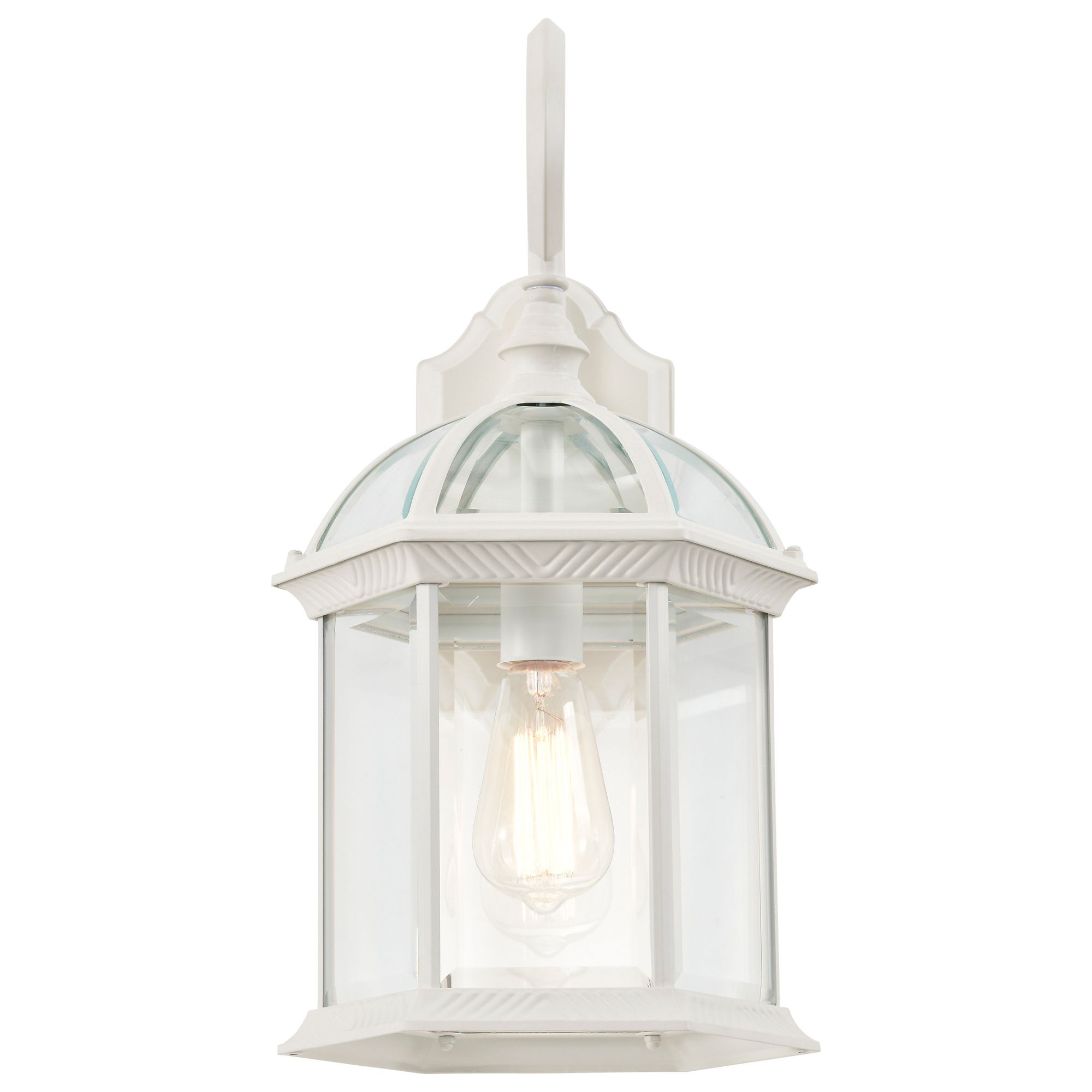 Image 3 Satco Boxwood 19" High White Scroll Arm Traditional Outdoor Wall Light more views