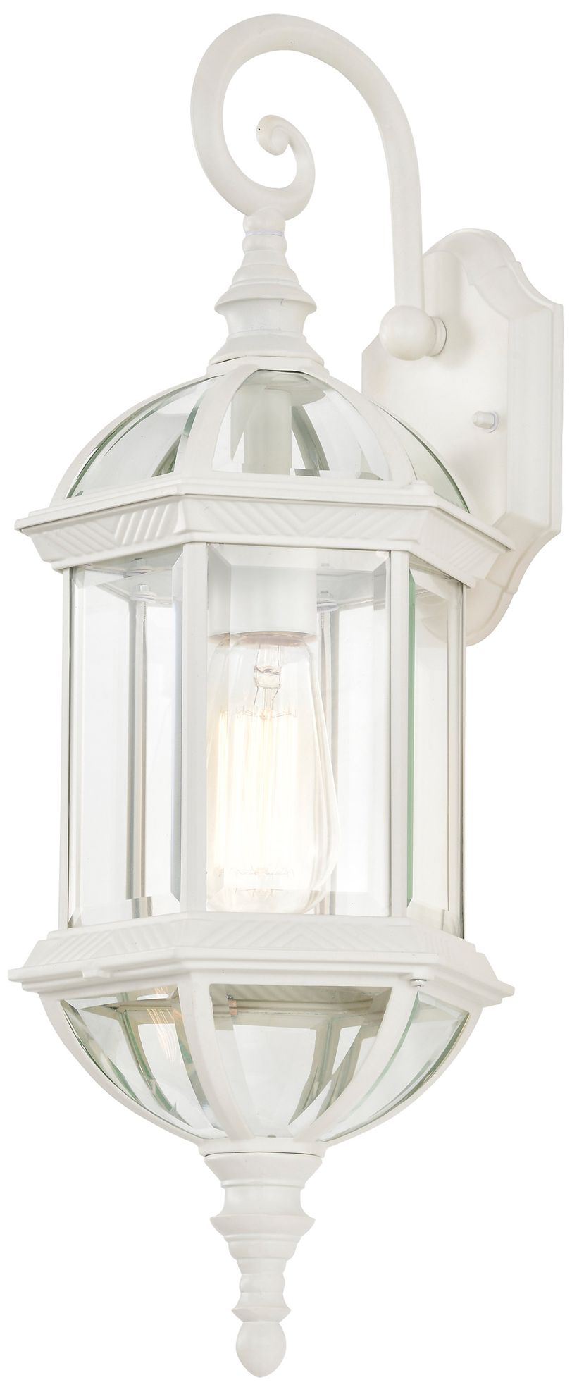 Image 4 Satco Boxwood 22" High White Outdoor Wall Light more views