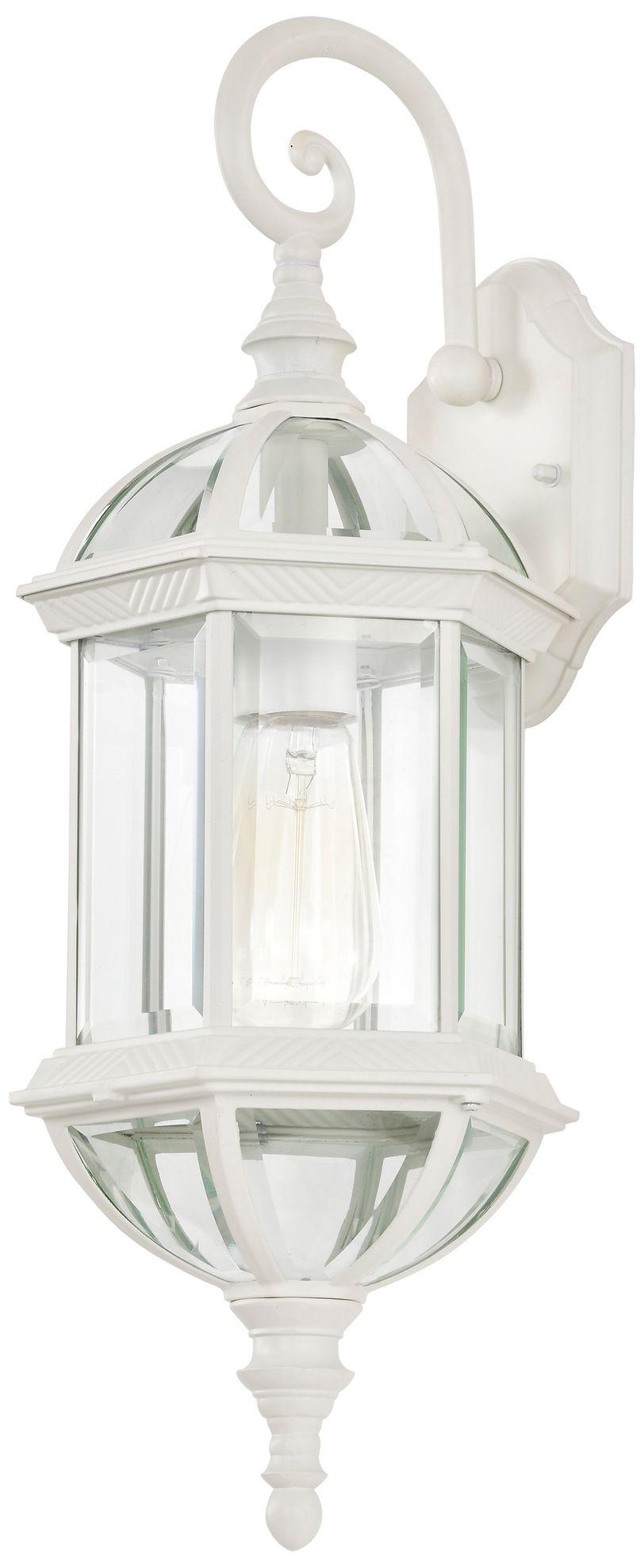 Image 6 Satco Boxwood 22" High White Outdoor Wall Light more views
