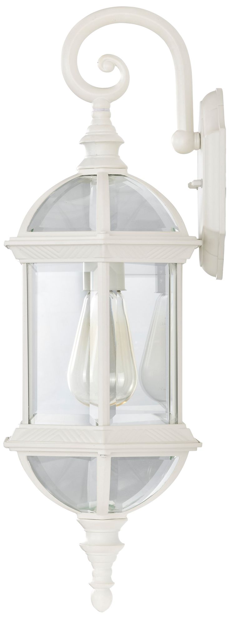 Image 7 Satco Boxwood 22" High White Outdoor Wall Light more views