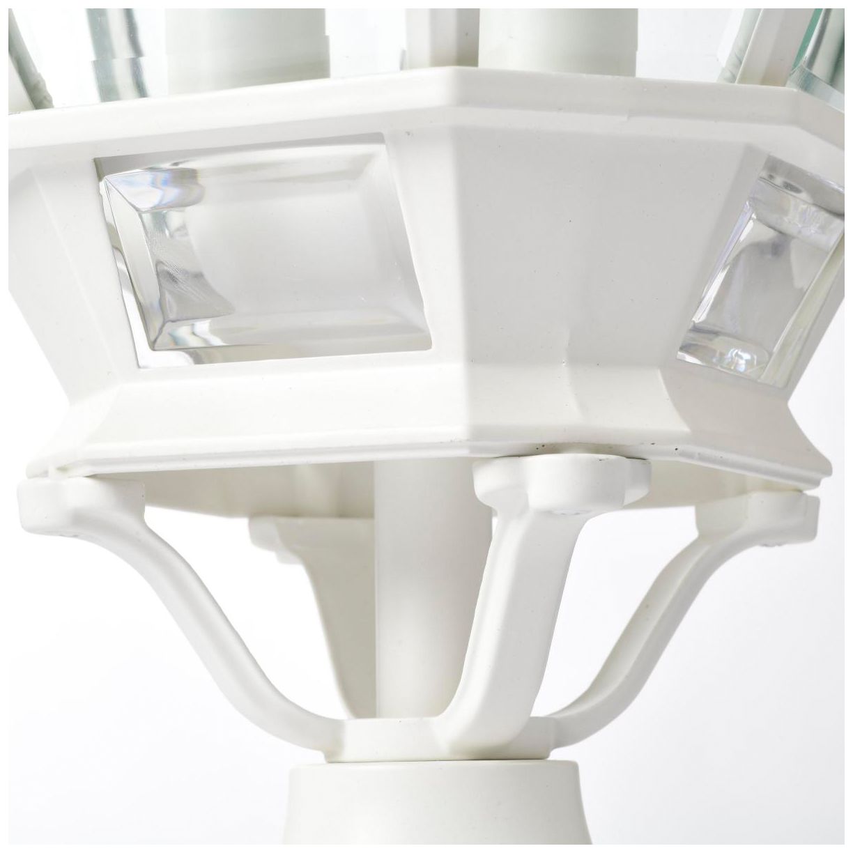 Image 7 Satco Central Park 21" High White 3-Light Outdoor Post Light more views