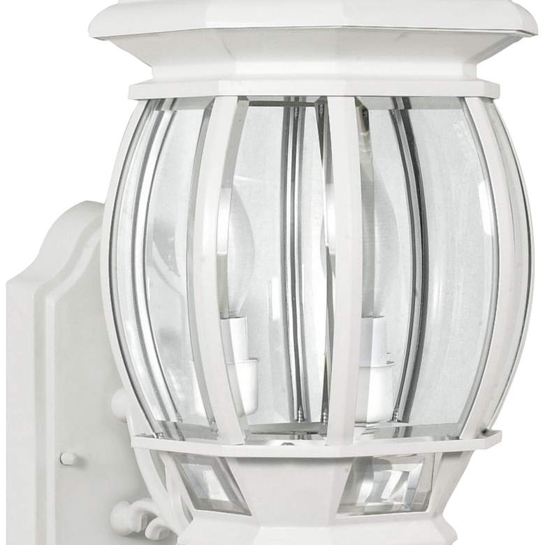 Image 3 Satco Central Park 22 3/4" High White Upbridge Arm Outdoor Wall Light more views