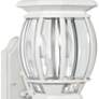 3_Satco Central Park 22 3/4" High White Upbridge Arm Outdoor Wall Light more views