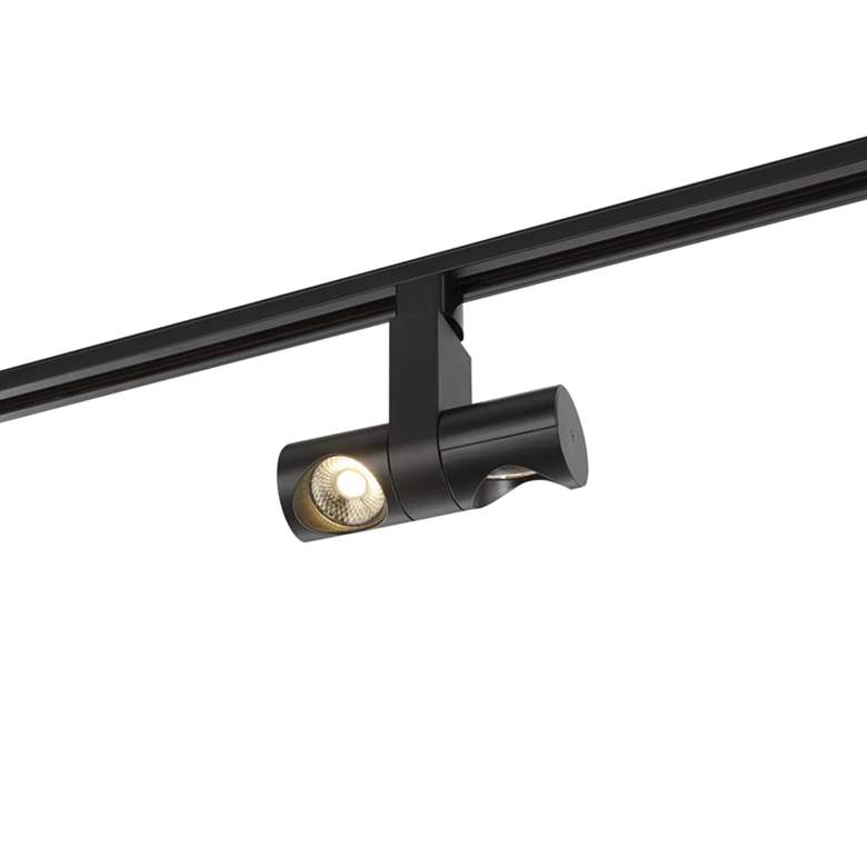 Image 1 Satco Dual Pipe Black 24-Degree Beam LED Track Head