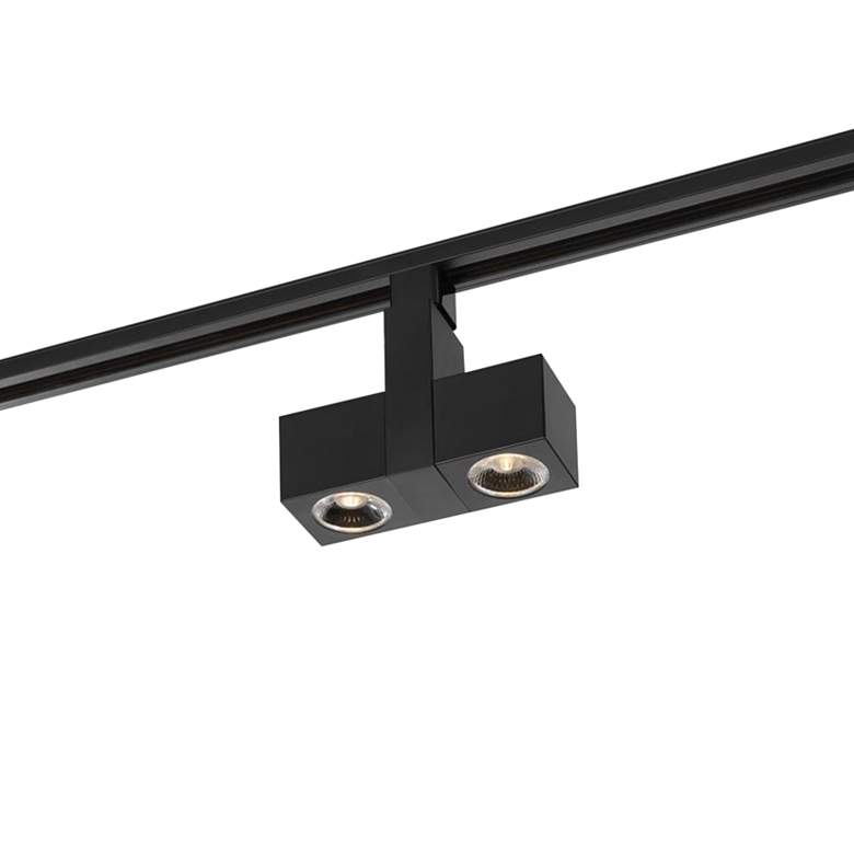 Image 1 Satco Dual Square Black 24-Degree Beam LED Track Head