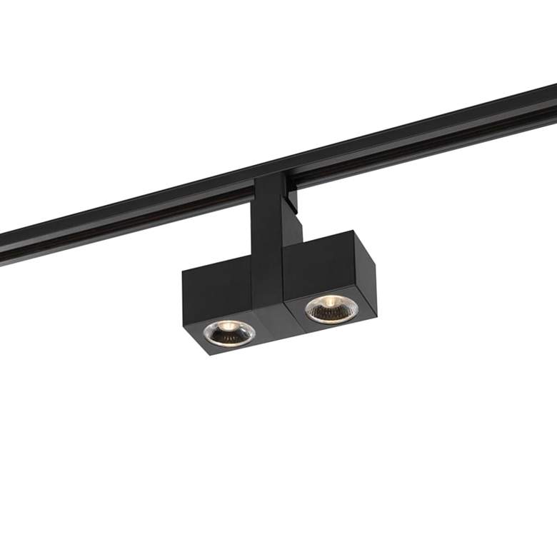 Image 1 Satco Dual Square Black 36-Degree Beam LED Track Head