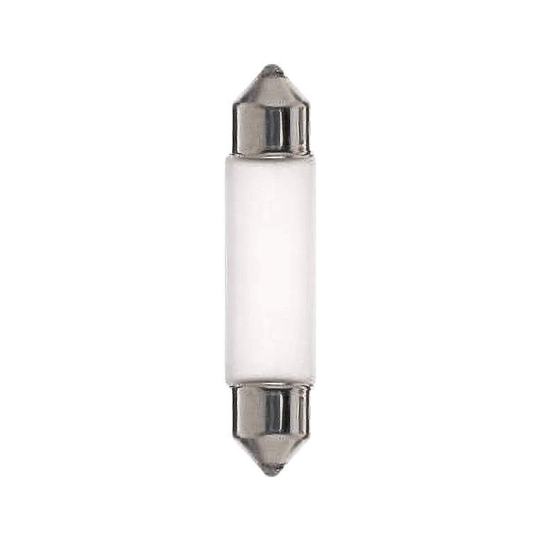 Image 1 Satco Frosted 10 Watt 24V Festoon Miniature Xenon Light Bulb
