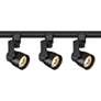 Satco Mizner 3-Light Black Angle Arm LED Track Kit