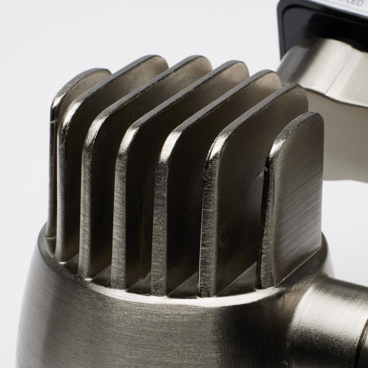 Image 5 Satco Mizner 3-Light Brushed Nickel Angle Arm LED Track Kit more views