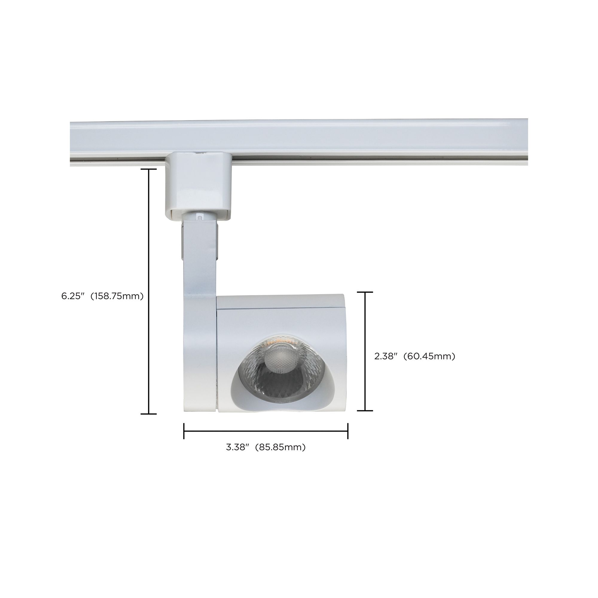 Image 3 Satco Pipe White 24-Degree Beam LED Track Head more views