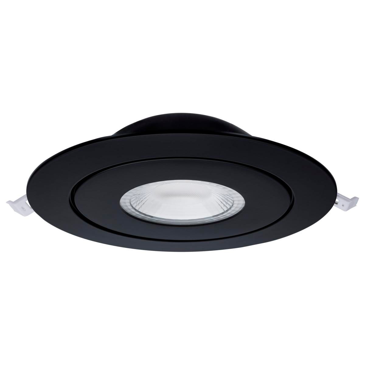 Image 2 Satco Starfish 6" Black LED Round Recessed Downlight Kit more views