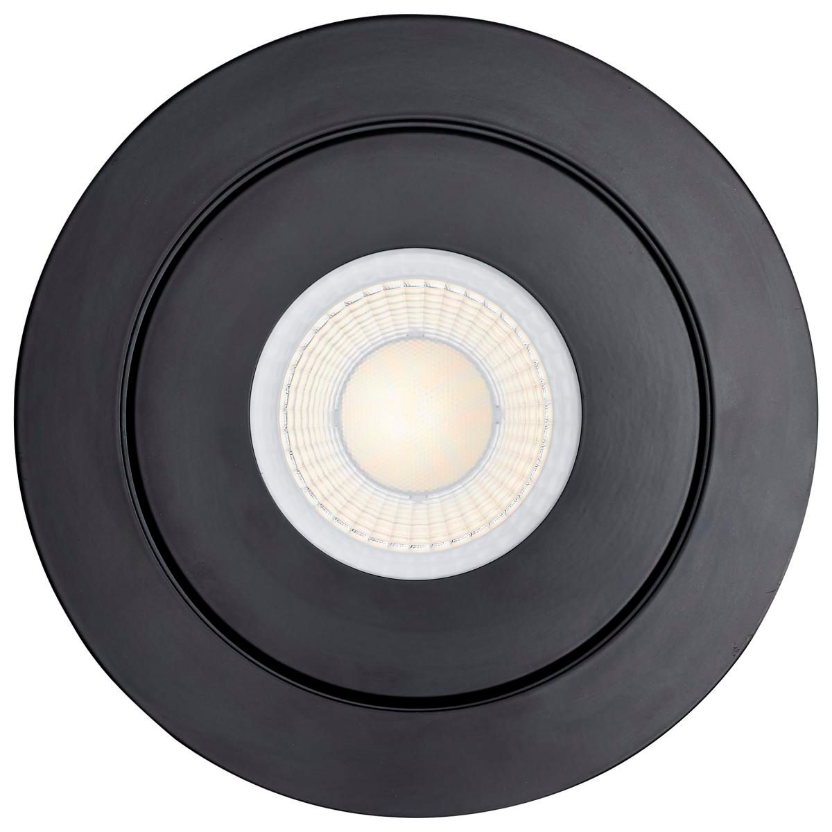 Image 7 Satco Starfish 6" Black LED Round Recessed Downlight Kit more views