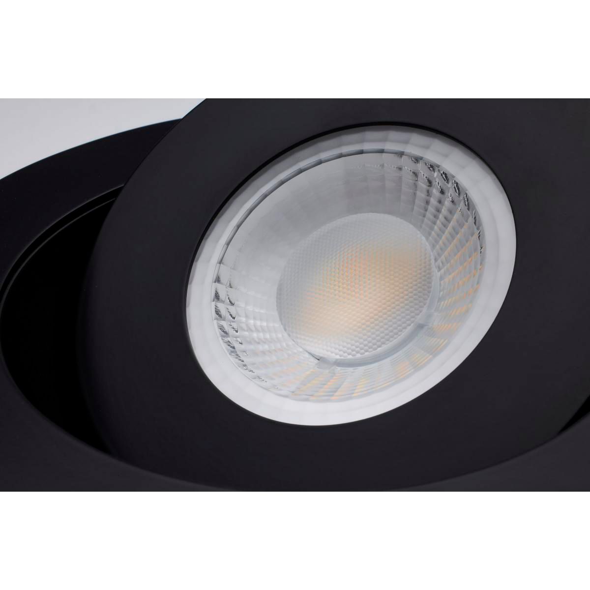 Satco Starfish 6" Black LED Round Recessed Downlight Kit