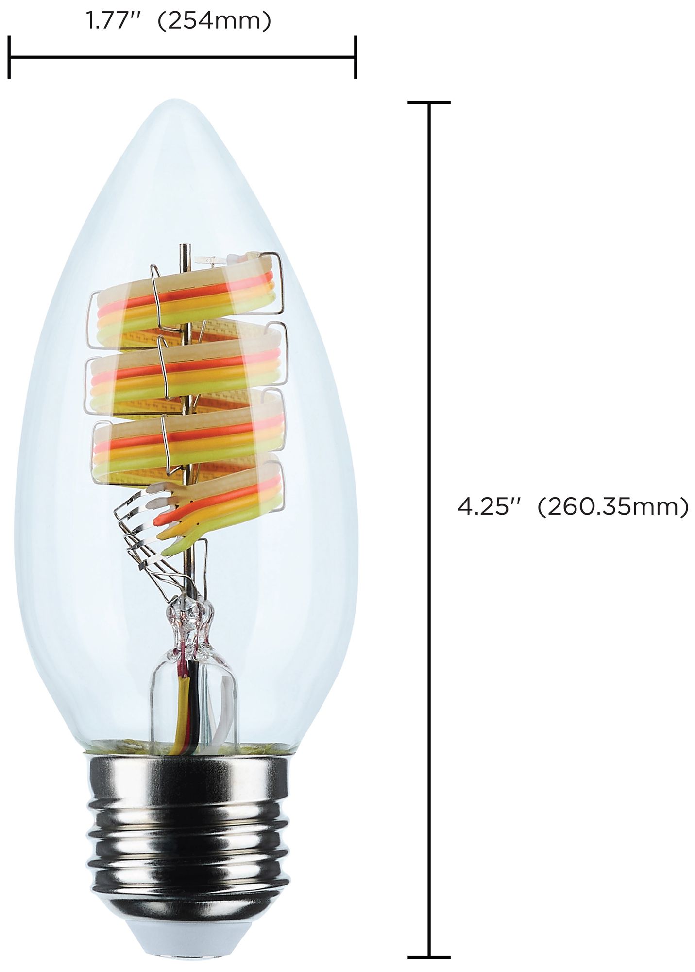 Satco Starfish B11 WiFi Smart LED, 4W, RGB &amp; Tunable White, Medium Base