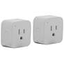 Satco Starfish White Wi-Fi Smart 10A Plug-In Outlet 2-Pack