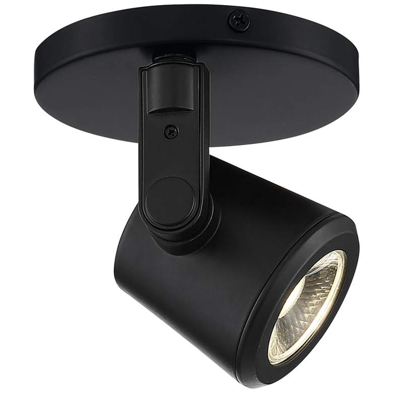 Image 1 Satco Taper Back Black LED Monopoint Ceiling Spot Light