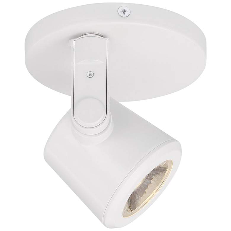 Image 1 Satco Taper Back White LED Monopoint Ceiling Spot Light