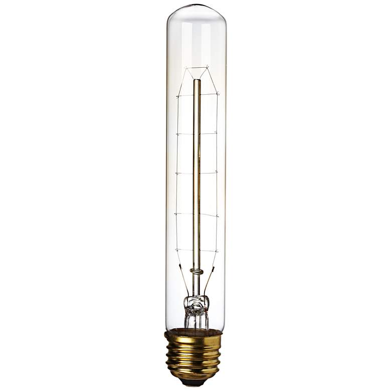 Image 1 Satco Vintage Style Edison 60 Watt T9 Tube Light Bulb