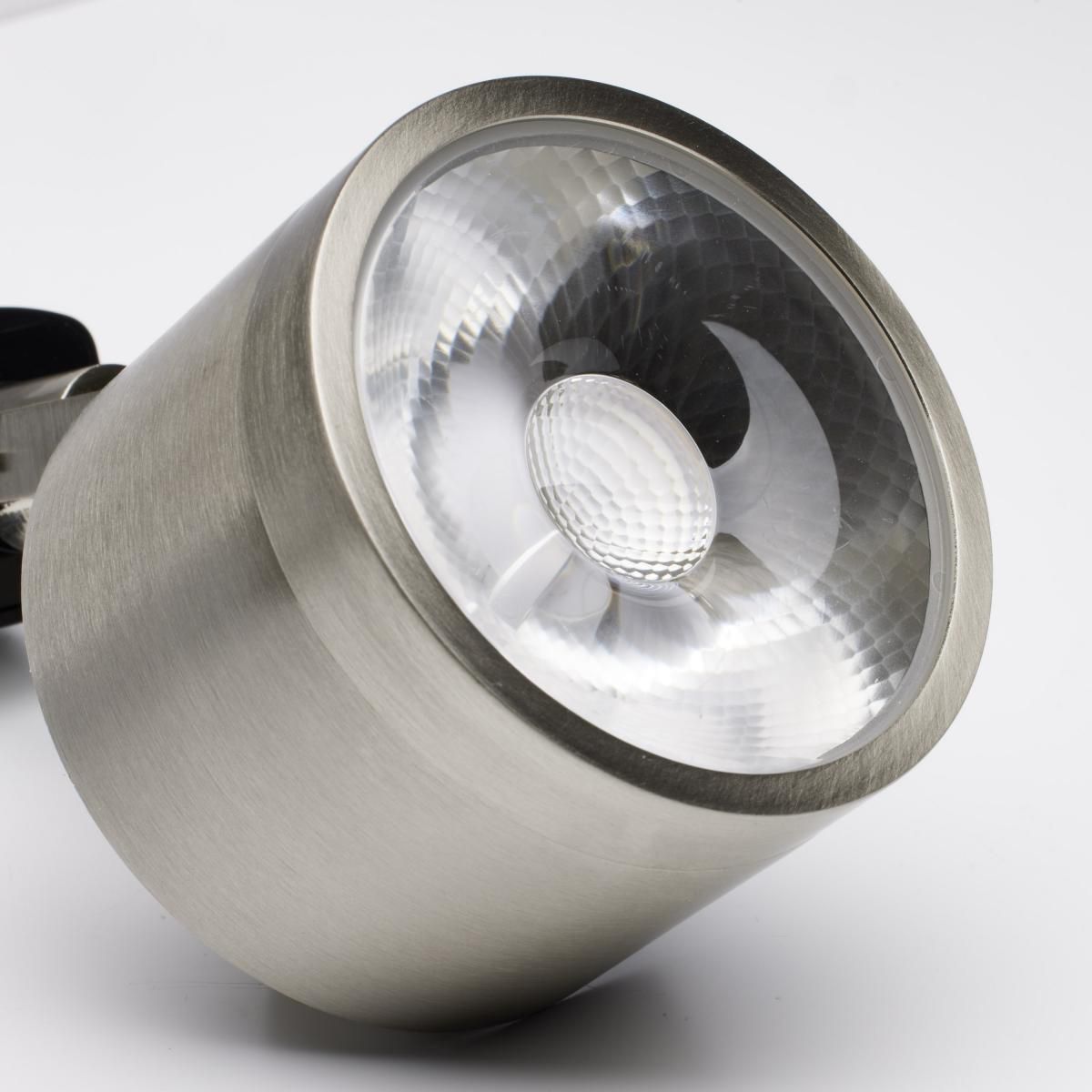 Image 5 Satco Yamato 3-Light Brushed Nickel Round Head LED Track Kit more views