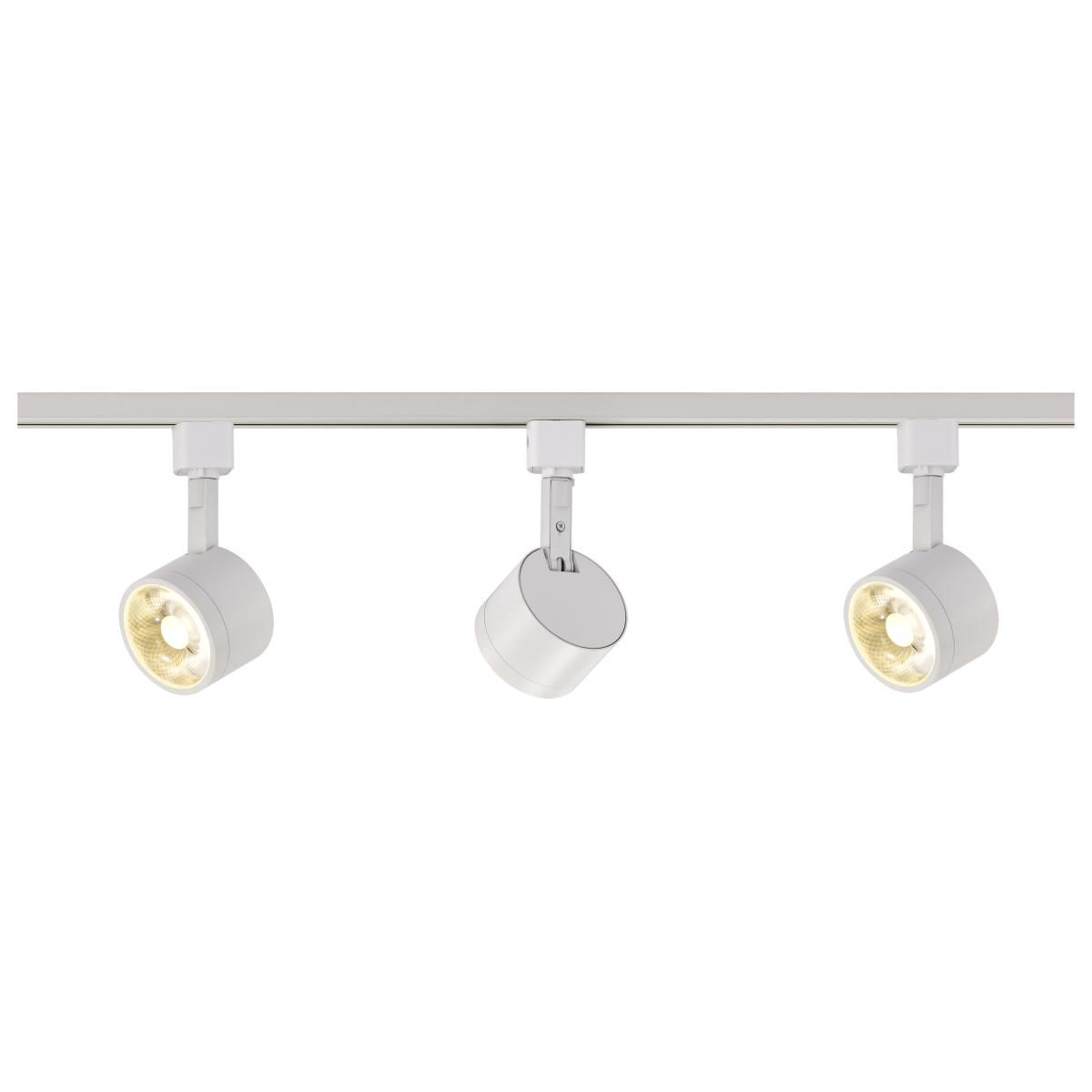 Image 7 Satco Yamato 3-Light White Round Head LED Track Kit more views