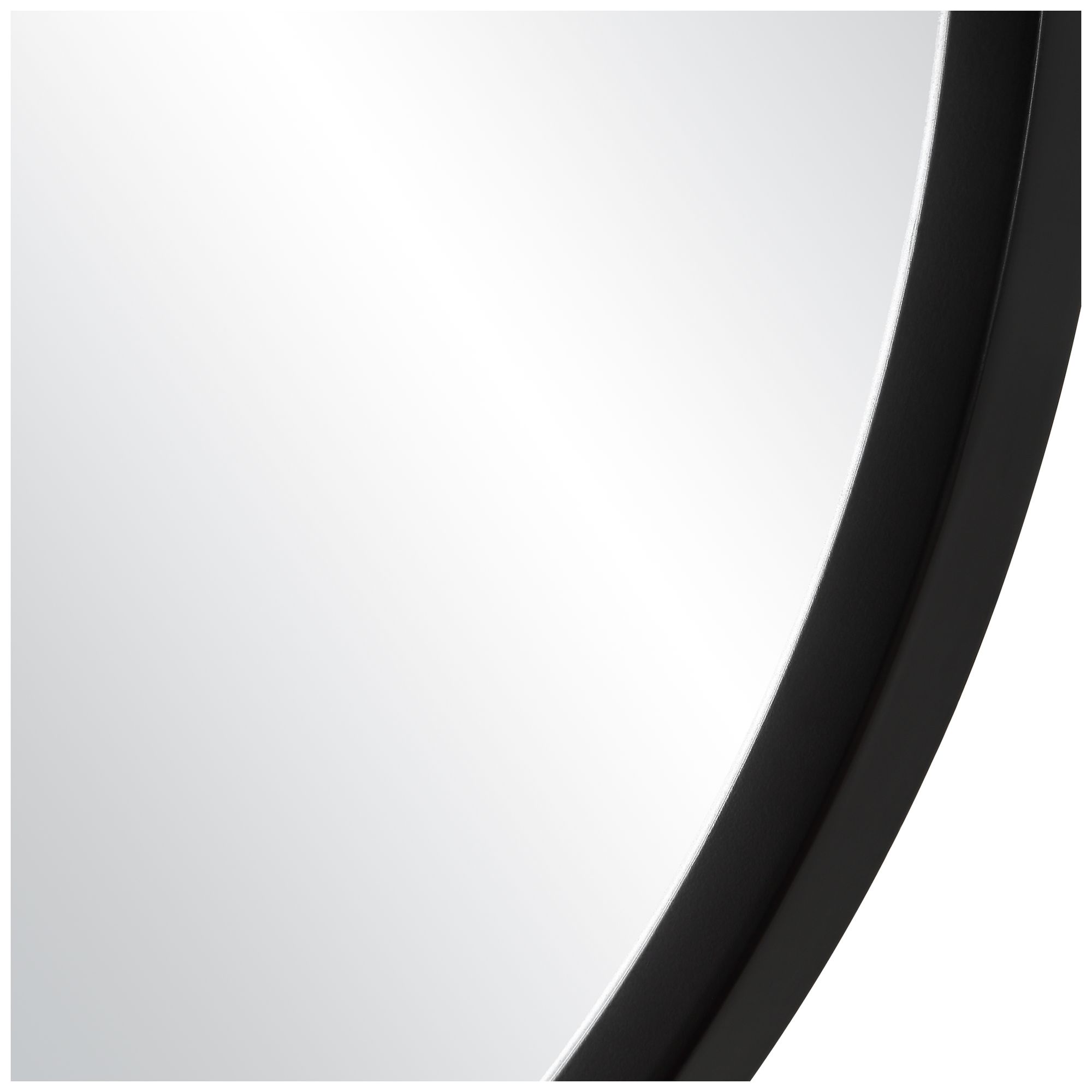 Image 6 Satin Black Oval with Gold Bar 21 3/8" x 33 3/4" Wall Mirror more views