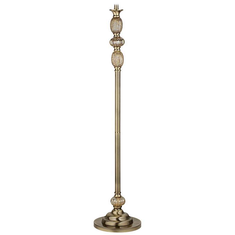 Image 1 Satin Brass Mercury Glass Floor Lamp Base Only