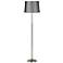 Satin Charcoal Brushed Steel Adjustable Floor Lamp
