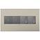 Satin Nickel 4-Gang Metal Wall Plate w/ 2 Switches and 2 Dimmers