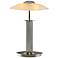 Satin Nickel and Champagne Halogen Holtkoetter Table Lamp