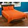 Satinology Orange Fabric Quilt Set