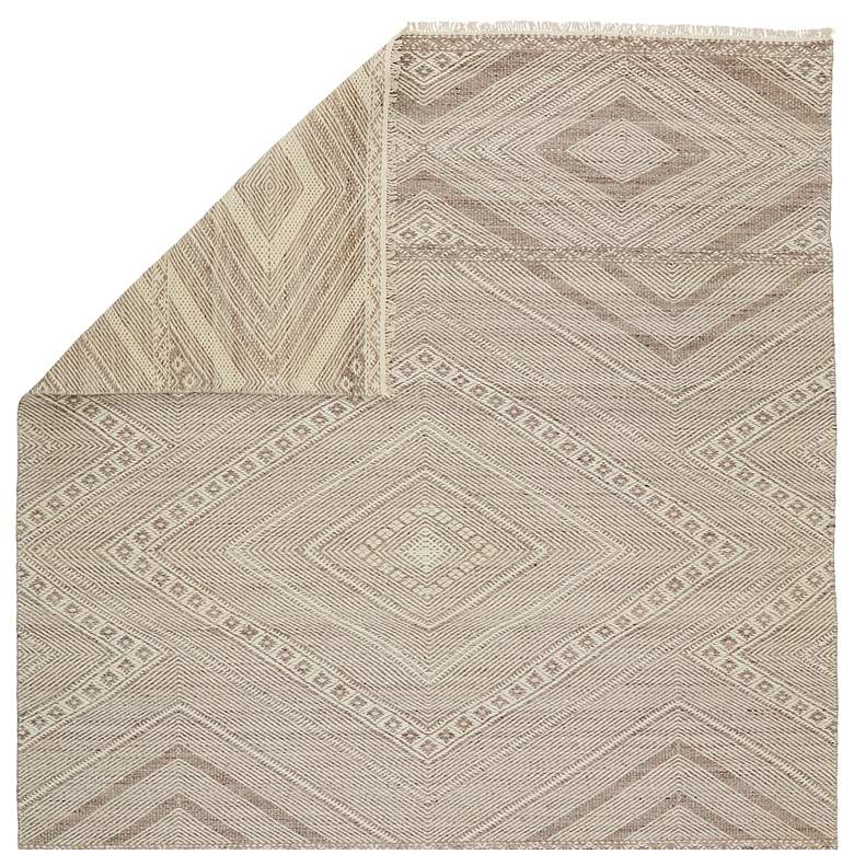 Image 3 Satori Suriya STR01 5'x8' Taupe and Cream Wool Area Rug more views