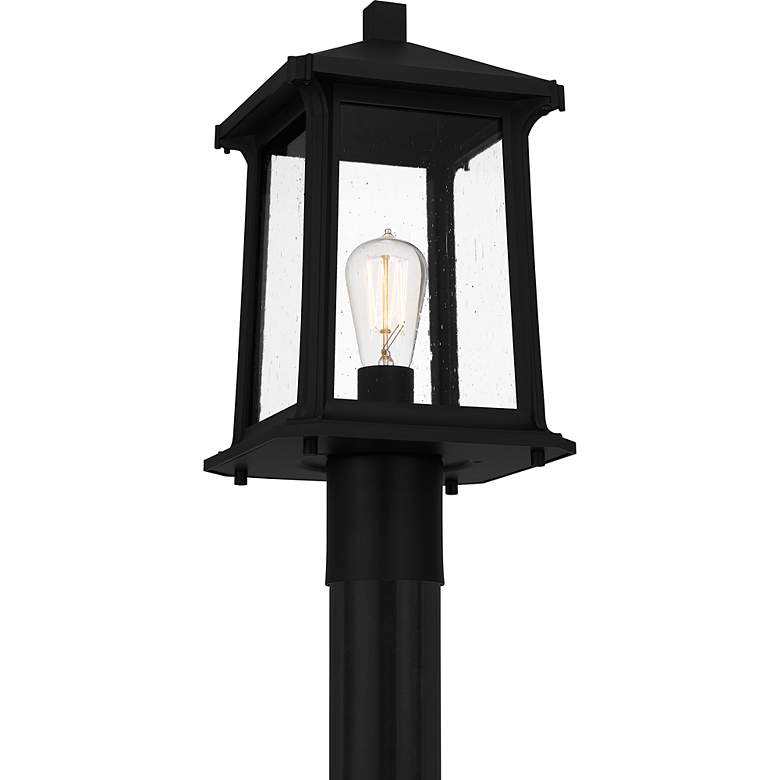 Image 4 Satterfield 1-Light Matte Black Outdoor Post Lantern more views