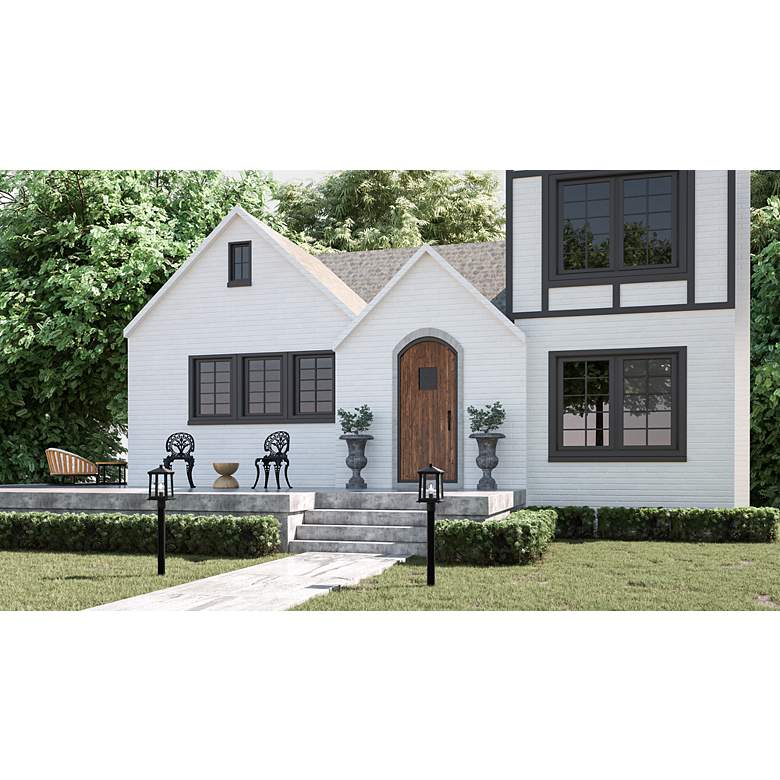 Image 6 Satterfield 1-Light Matte Black Outdoor Post Lantern more views