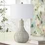 Satule Natural Cement Vase Table Lamp